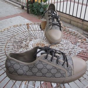 GUCCI CALIFORNIA GG 11G/12 US BEIGE  SNEAKER SHOES